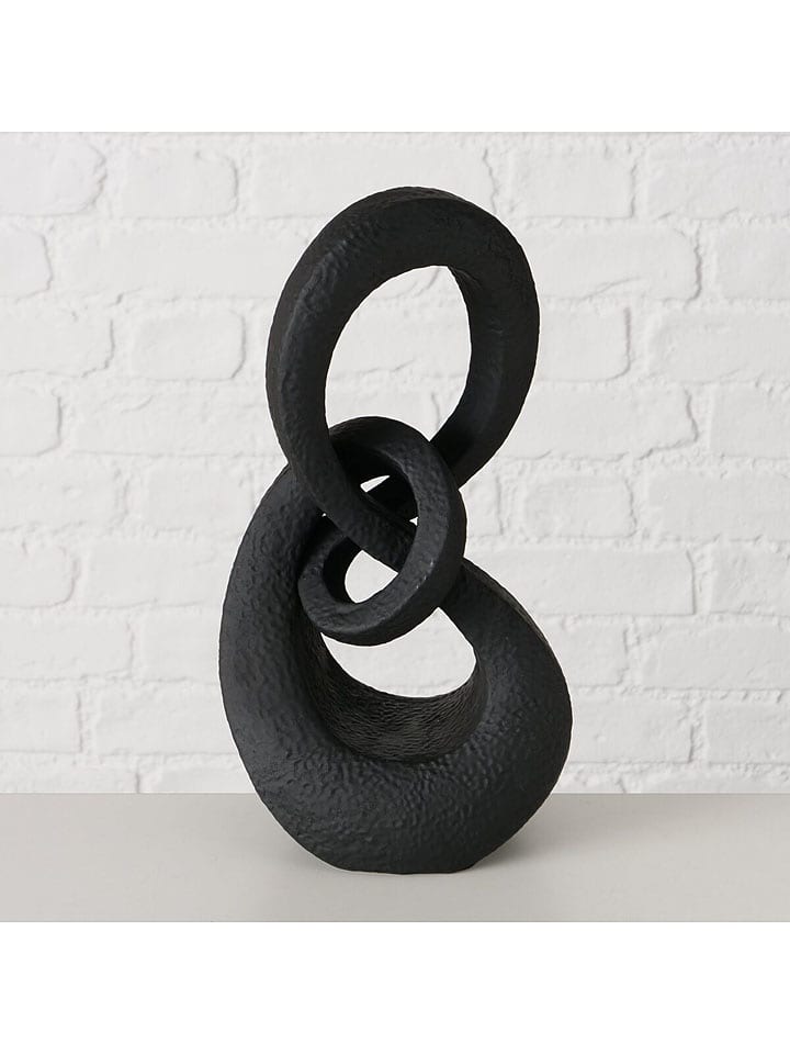 Boltze Figurka dekoracyjna "Ryma" w kolorze czarnym - wys. 32,5 cm rozmiar: onesize