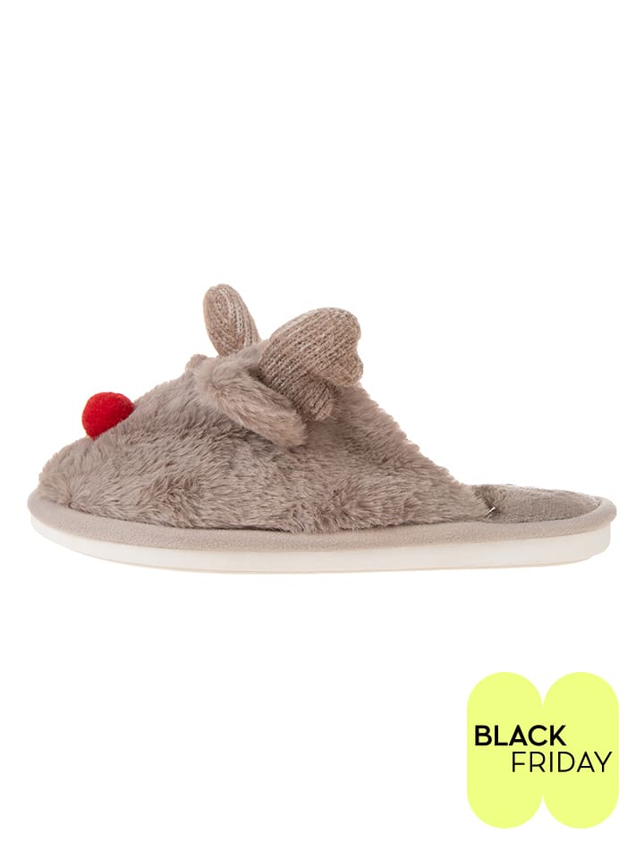 Confly Kapcie w kolorze szarobrązowym rozmiar: 38