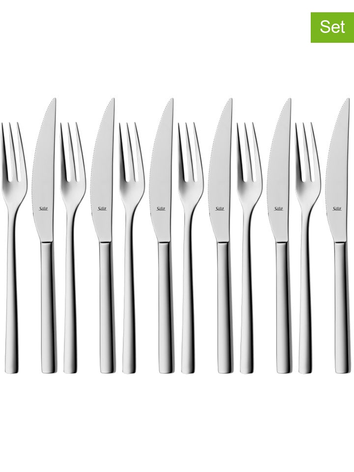 Silit 12-częściowy zestaw sztućców do steków rozmiar: onesize