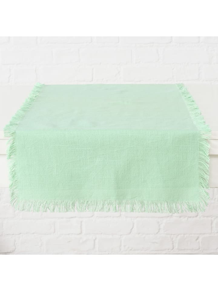 Boltze Bieżnik "Lenea" w kolorze zielonym - 140 x 40 cm rozmiar: onesize