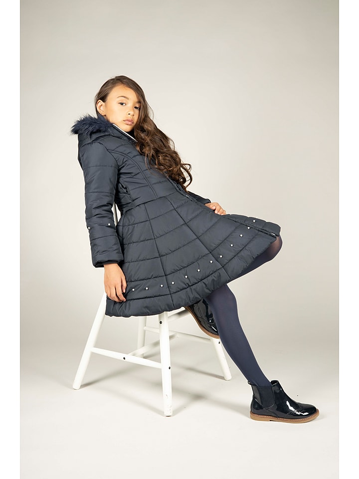 Le Chic Płaszcz pikowany "Belia" w kolorze granatowym rozmiar: 104