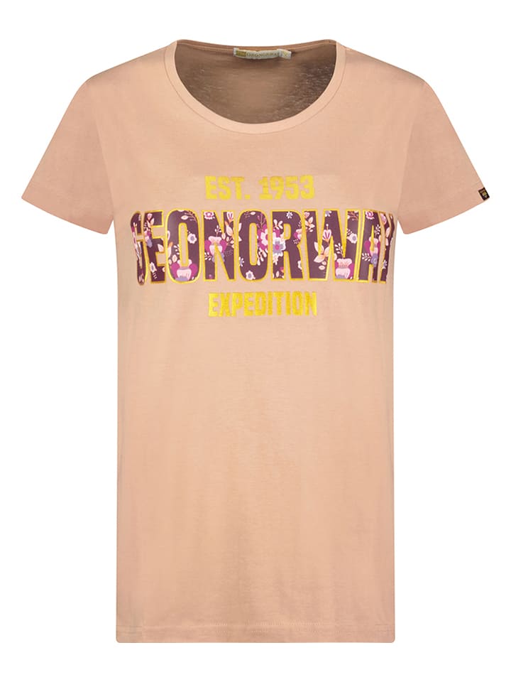 Geographical Norway Koszulka "Jarenne" w kolorze jasnoróżowym rozmiar: M