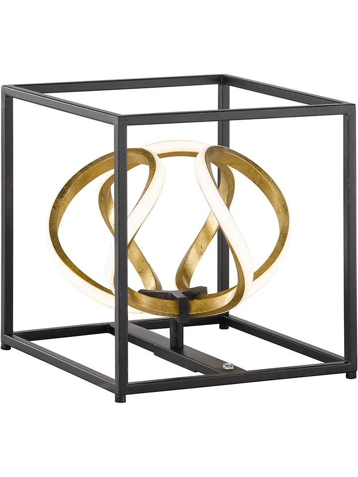 FISCHER & HONSEL Lampa stołowa LED "Gesa" w kolorze czarnym - 26 x 27 x 26 cm rozmiar: onesize