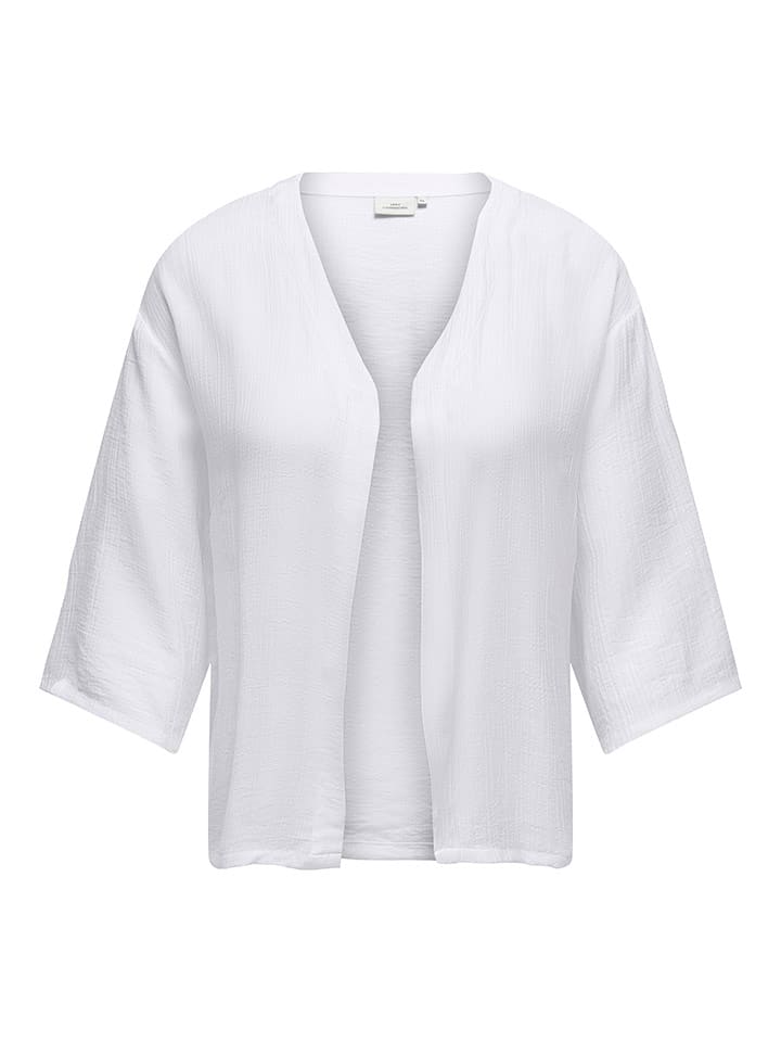 ONLY Carmakoma Blezer "Georgia" w kolorze białym rozmiar: 46