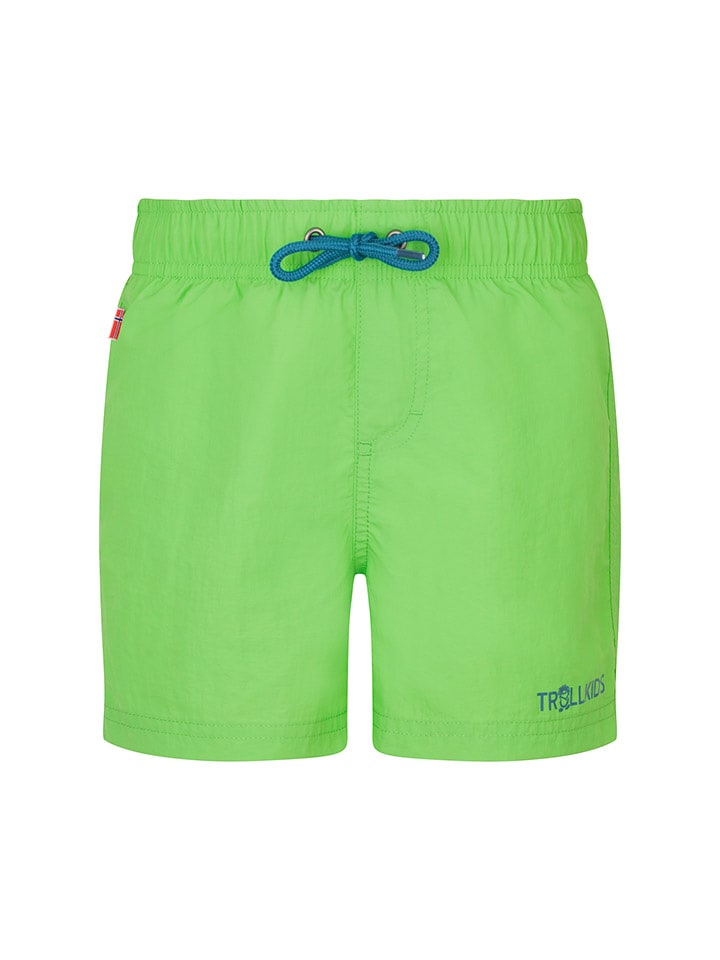 Trollkids Szorty kąpielowe "Balestrand" w kolorze zielonym rozmiar: 164
