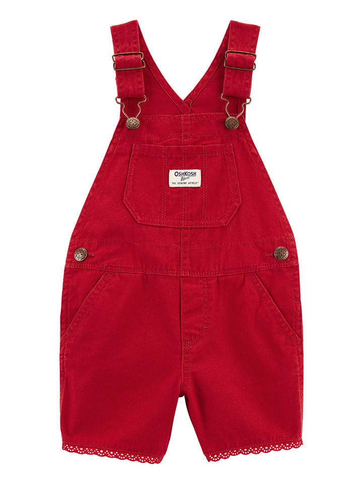 OshKosh Ogrodniczki w kolorze czerwonym rozmiar: 98