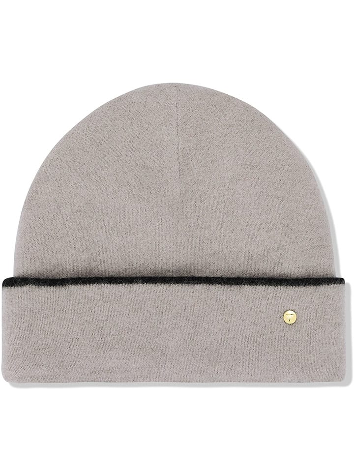 Hey Marly Wełniana czapka beanie "Classic" w kolorze szaro-czarnym rozmiar: onesize