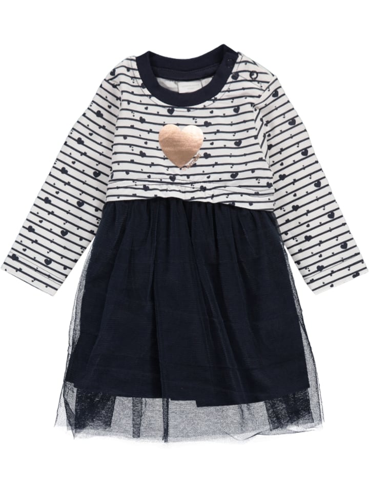 Schiesser Sukienka w kolorze granatowo-białym rozmiar: 74