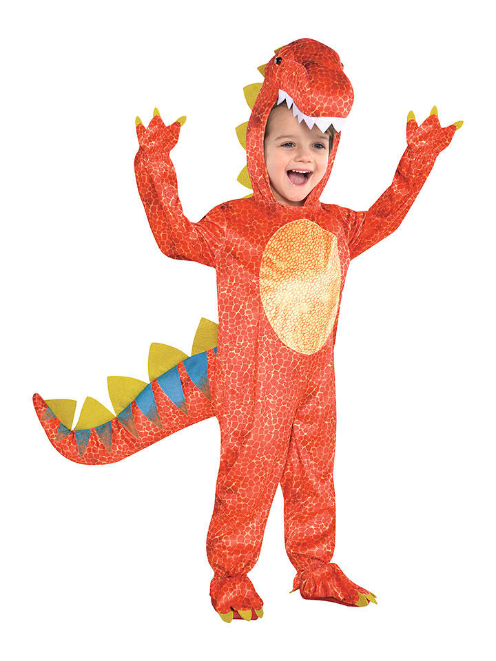 amscan Kombinezon "Dinomite" w kolorze pomarańczowym rozmiar: 122-134