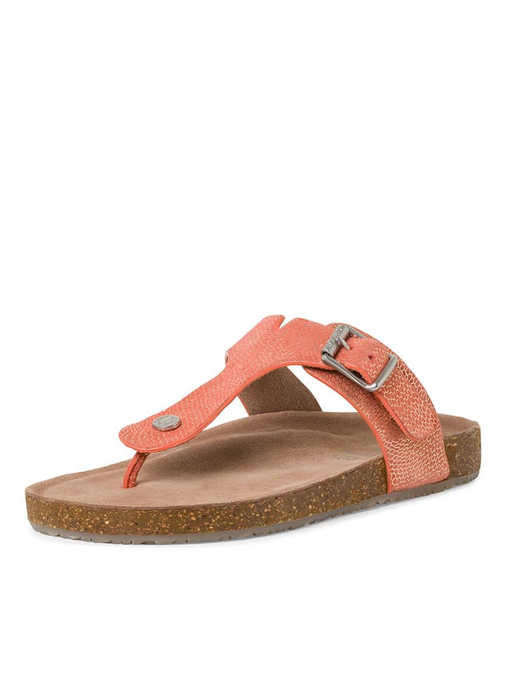 s.Oliver Skórzane japonki w kolorze jasnoróżowym rozmiar: 37