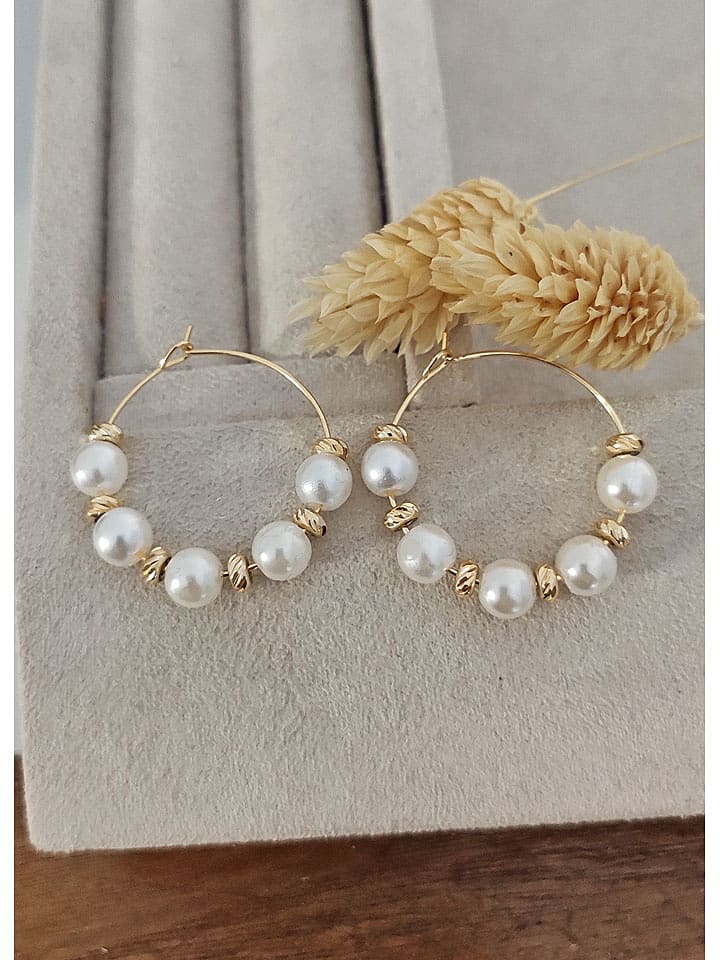 Nakkash Pozłacane kolczyki-kreole rozmiar: onesize