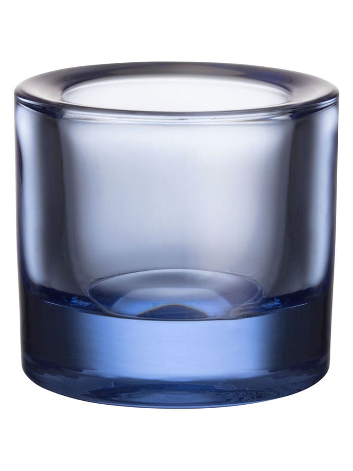 iittala Świecznik "Kivi" w kolorze niebieskim - wys. 7 cm rozmiar: onesize