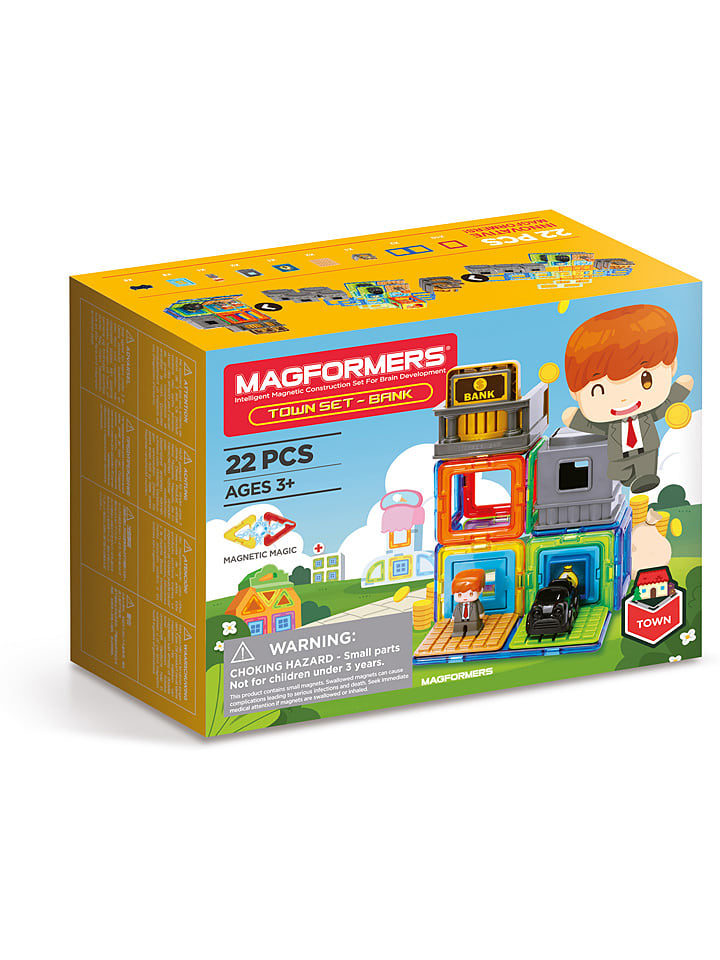 MAGFORMERS 22-częściowy zestaw magnetyczny "Magformers Town" - 3+ rozmiar: onesize