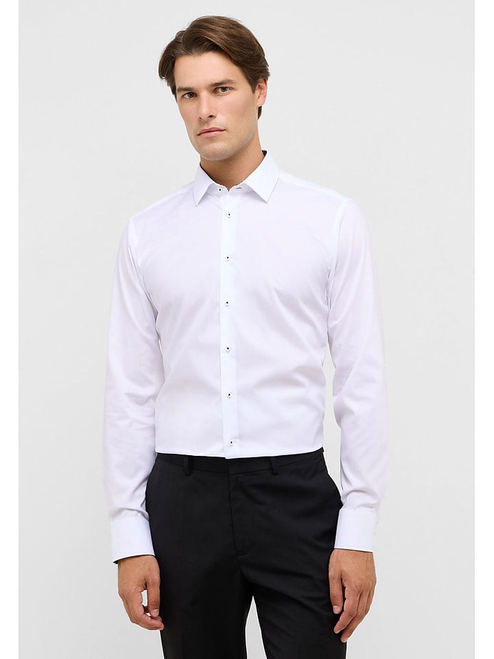 Eterna Koszula - Slim fit - w kolorze białym rozmiar: 40