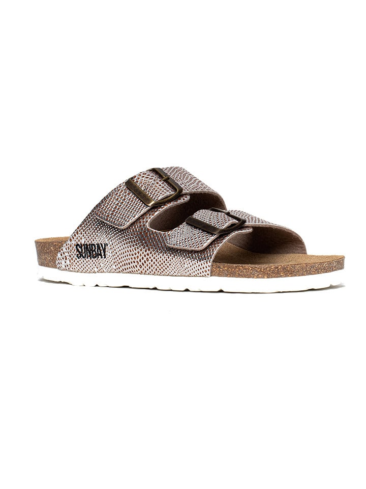 Sunbay Klapki "Trefle" w kolorze srebrnym rozmiar: 40