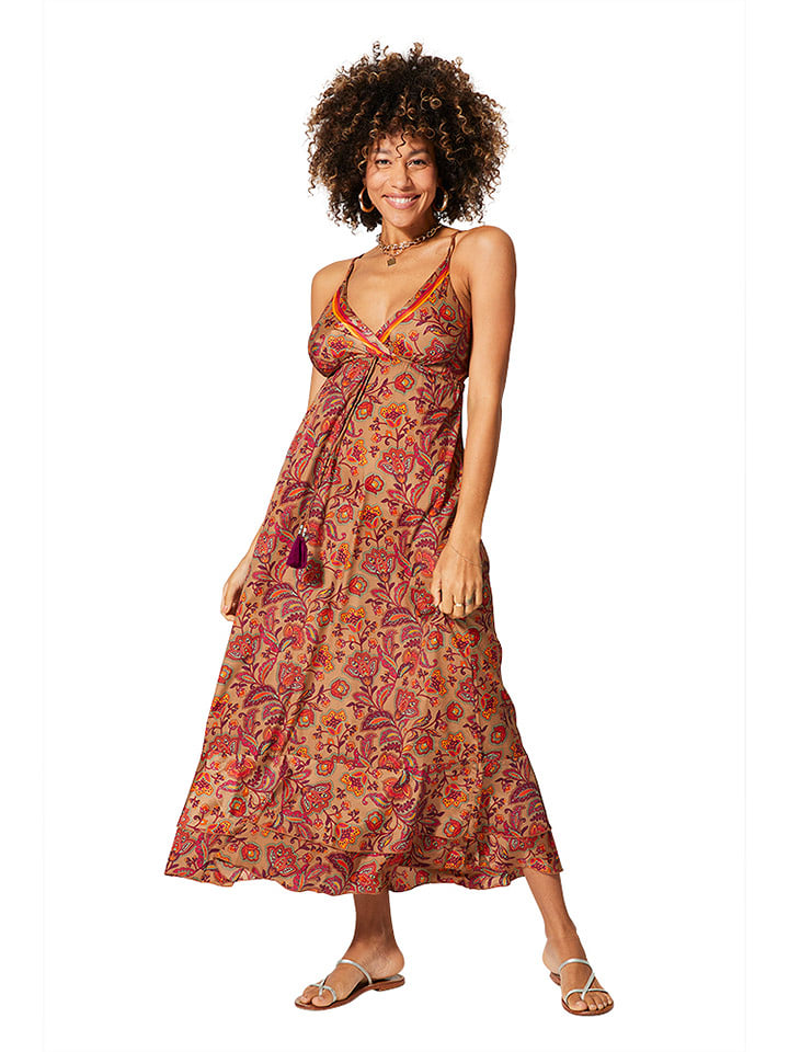 Aller Simplement Sukienka w kolorze jasnobrązowym rozmiar: 38/40