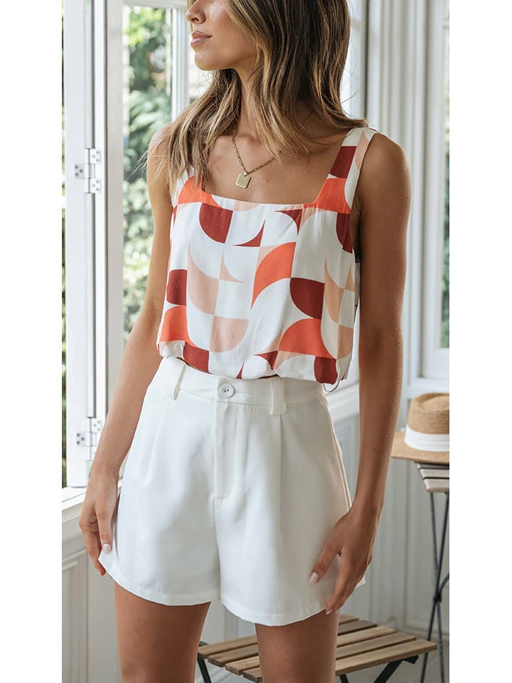 LA Angels Top w kolorze białym ze wzorem rozmiar: S