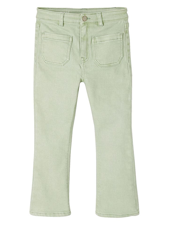 vertbaudet Spodnie w kolorze zielonym rozmiar: 134