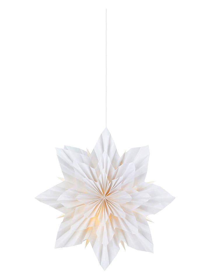 Marksljöd Lampa wisząca "Neela" w kolorze białym - Ø 48 cm rozmiar: onesize