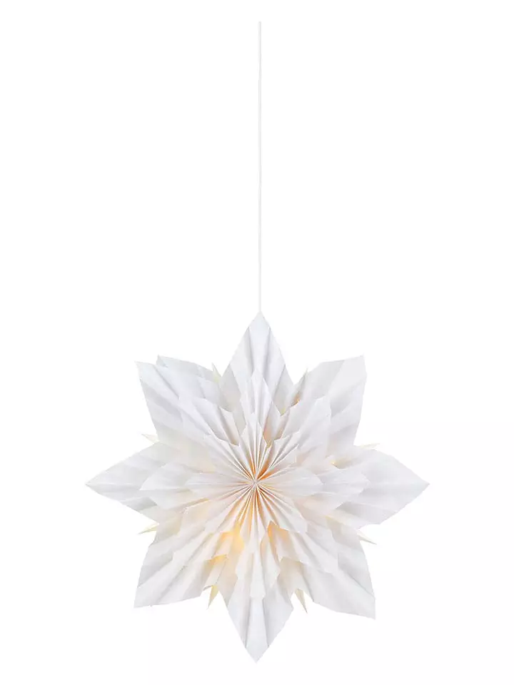 Marksljöd Lampa wisząca "Neela" w kolorze białym - Ø 48 cm rozmiar: onesize