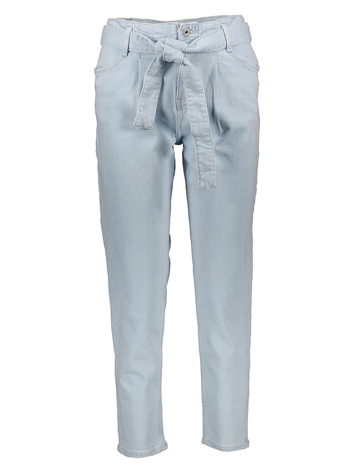 Mustang Dżinsy "Charlotte" - Tapered fit - w kolorze błękitnym rozmiar: W28/L34