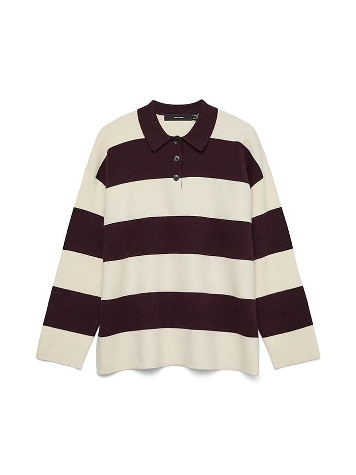Vero Moda Sweter w kolorze kremowo-brązowym rozmiar: S