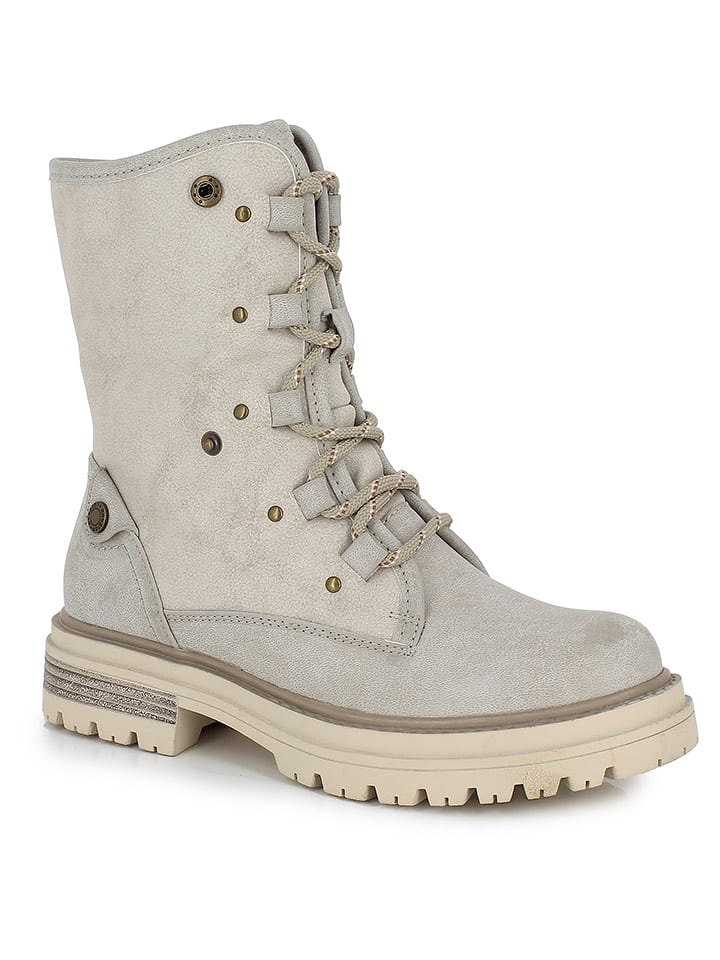 Kimberfeel Botki zimowe "Yasmine" w kolorze kremowym rozmiar: 38