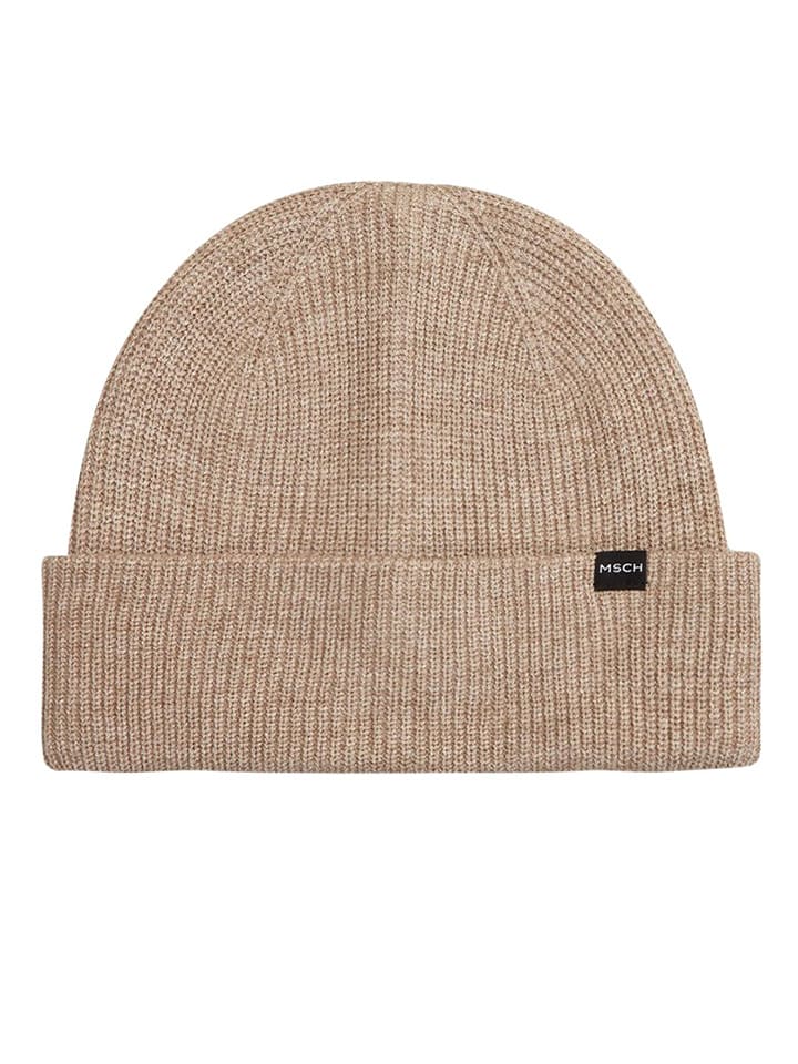 MOSS COPENHAGEN Czapka beanie "Rachelle" w kolorze beżowym rozmiar: onesize