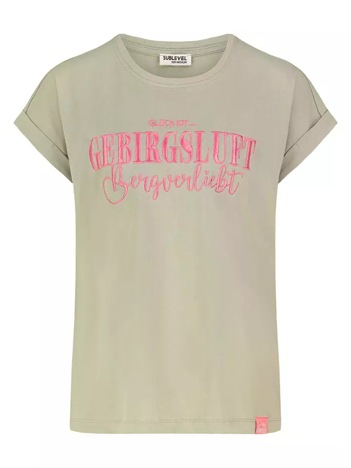 Sublevel Koszulka w kolorze zielonym rozmiar: M