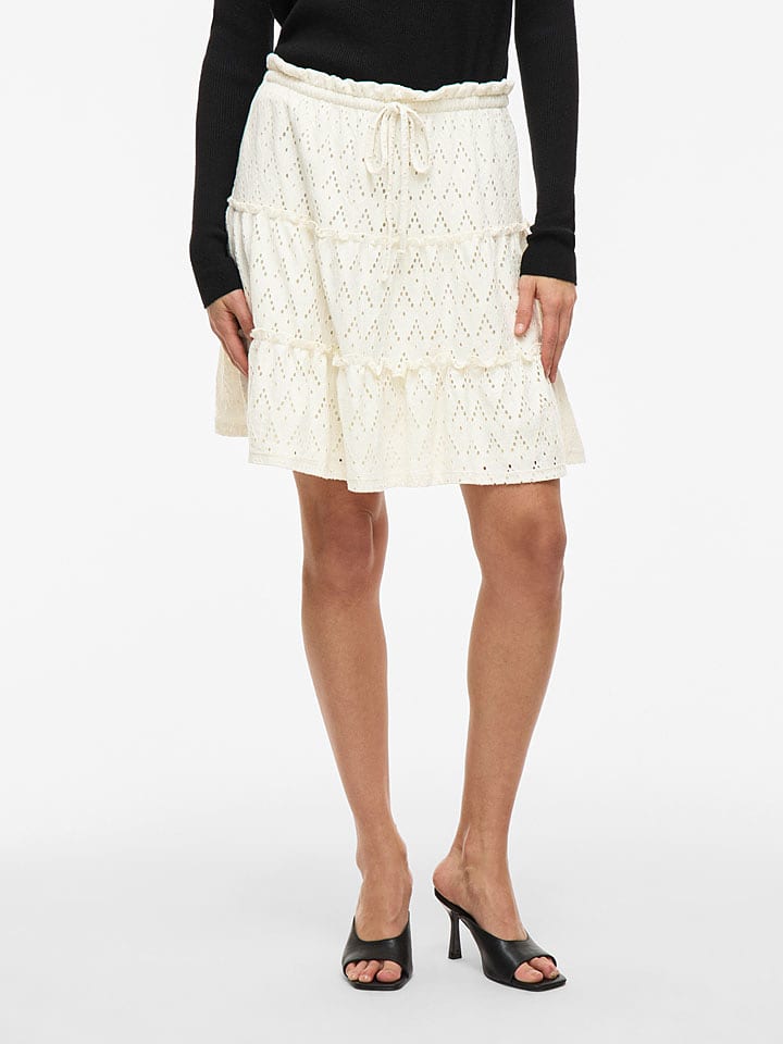 Vila Spódnica "Amalina" w kolorze kremowym rozmiar: XS