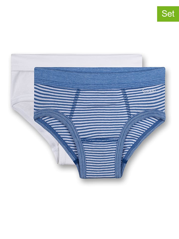 Sanetta Slipki (2 pary) w kolorze niebieskim i białym rozmiar: 92