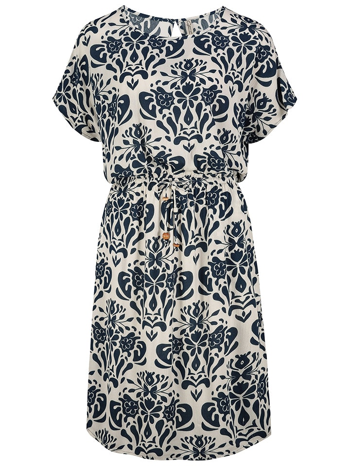 Eight2Nine Sukienka w kolorze biało-granatowym rozmiar: S