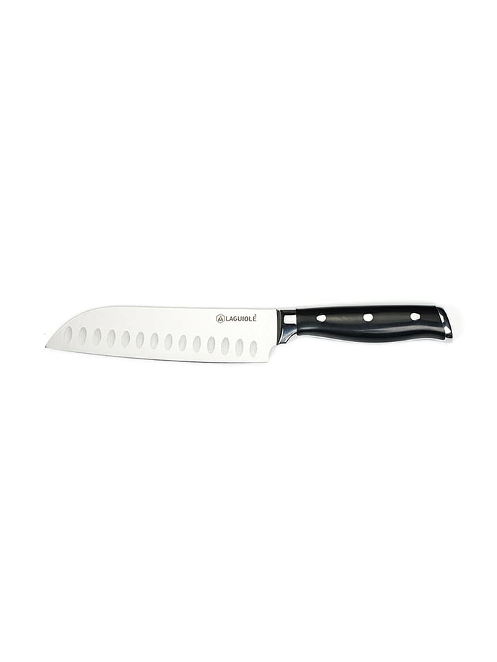 Laguiole Nóż Santoku "Essentials" w kolorze czarnym - wys. 29 cm rozmiar: onesize