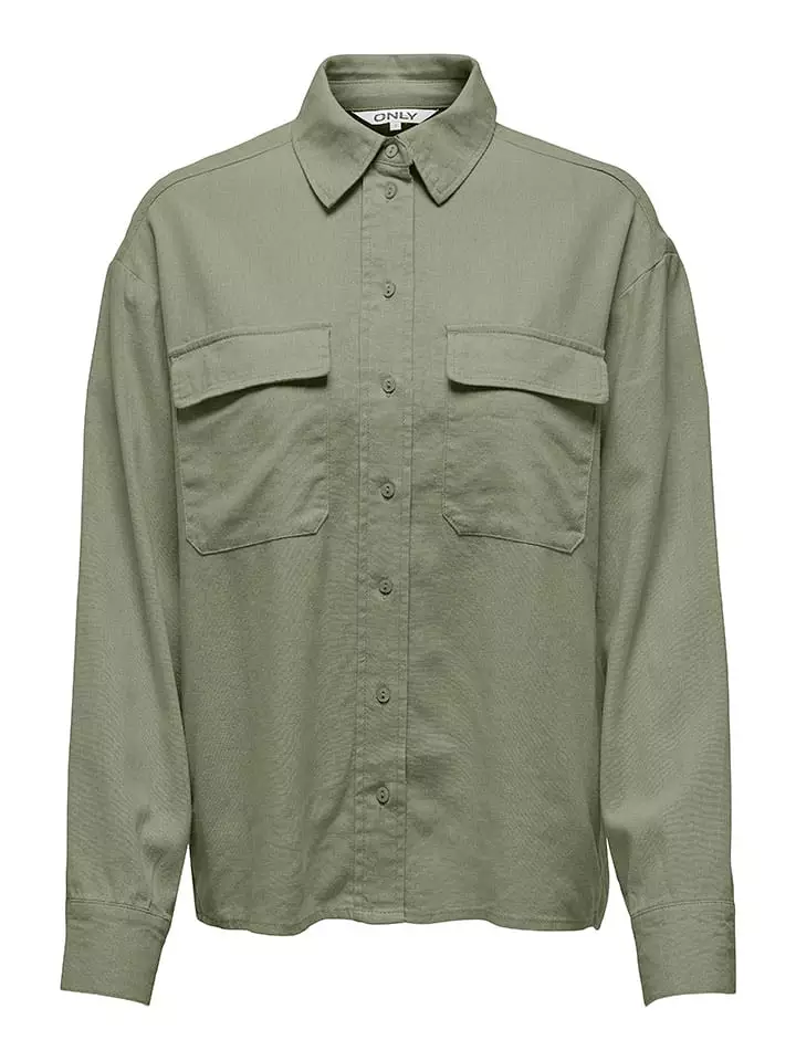 ONLY Bluzka w kolorze oliwkowym rozmiar: XL