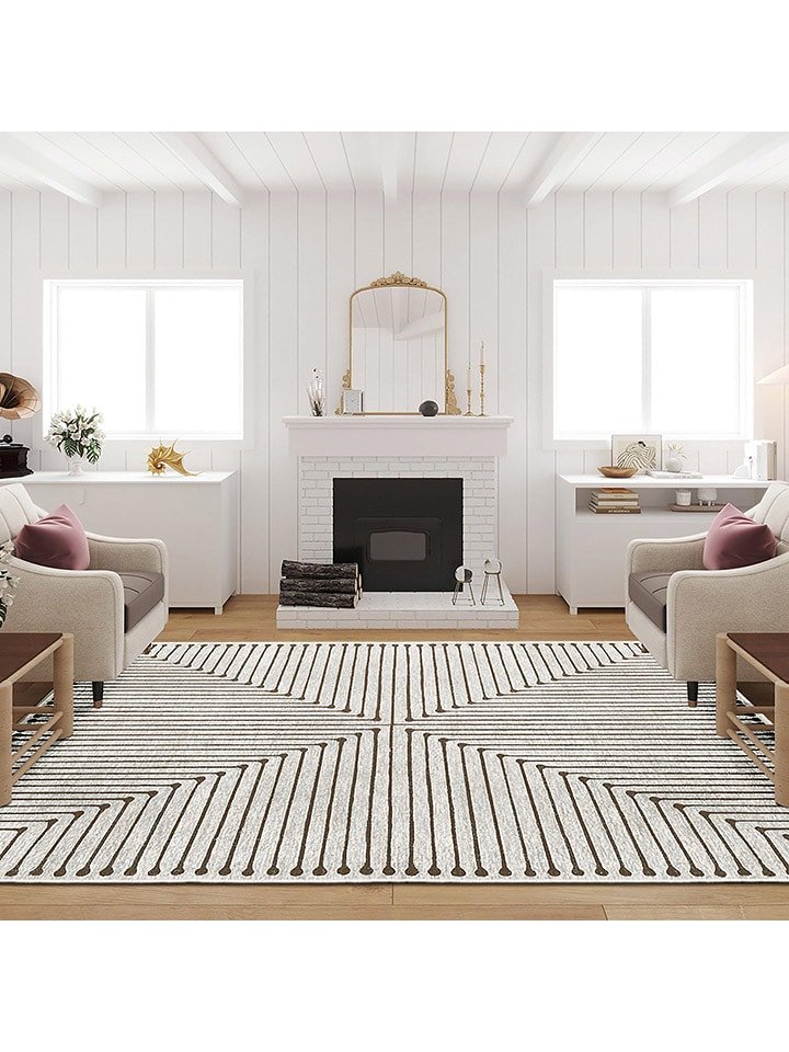 Conceptum Hypnose Dywan ''Kece-Fr55'' w kolorze kremowo-brązowym rozmiar: 160x230 cm