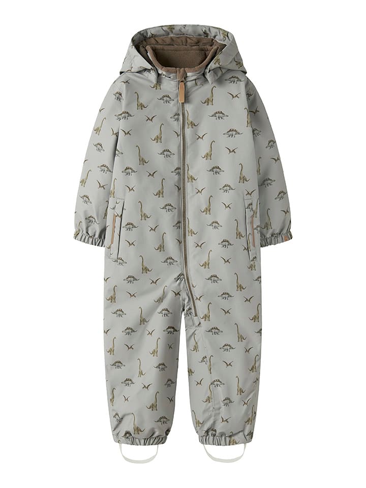 Lil Atelier Kombinezon zimowy "Snow" w kolorze turkusowym rozmiar: 122/128