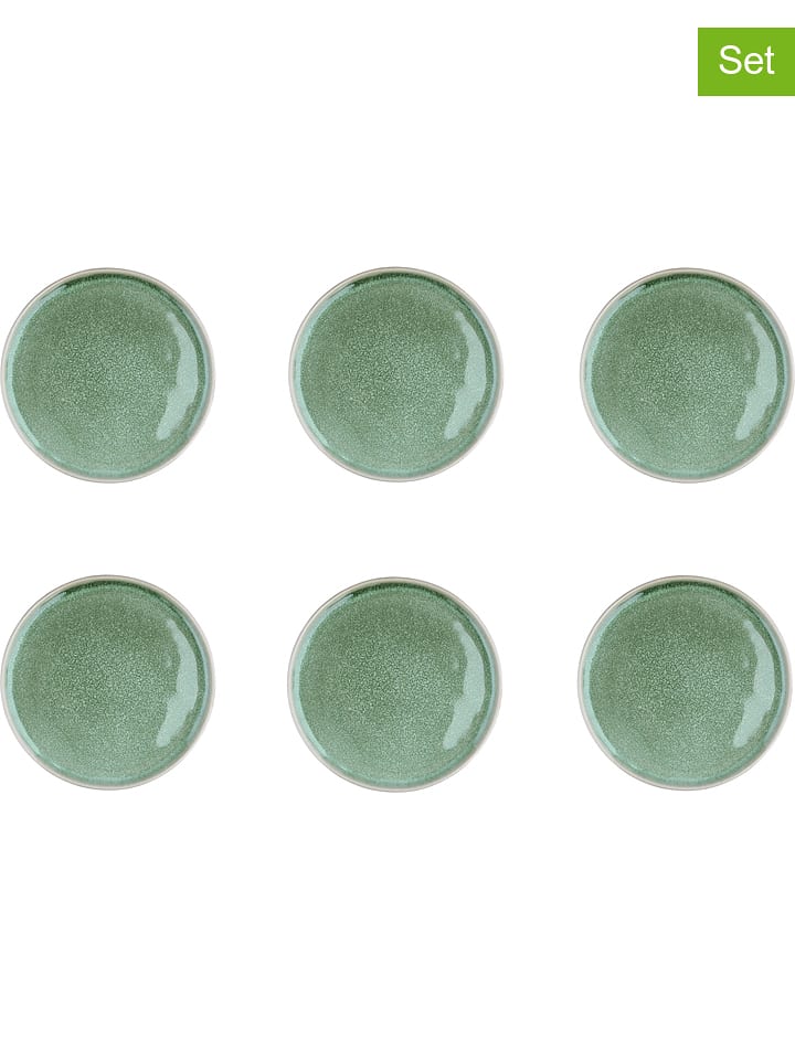 Björn Talerzyki deserowe (6 szt.) "Magma" w kolorze zielonym - Ø 20 cm rozmiar: onesize