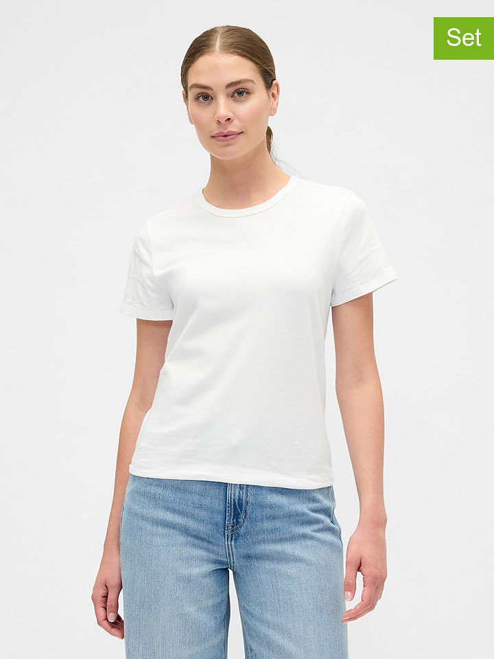 GAP Koszulki (2 szt.) w kolorze białym rozmiar: XL