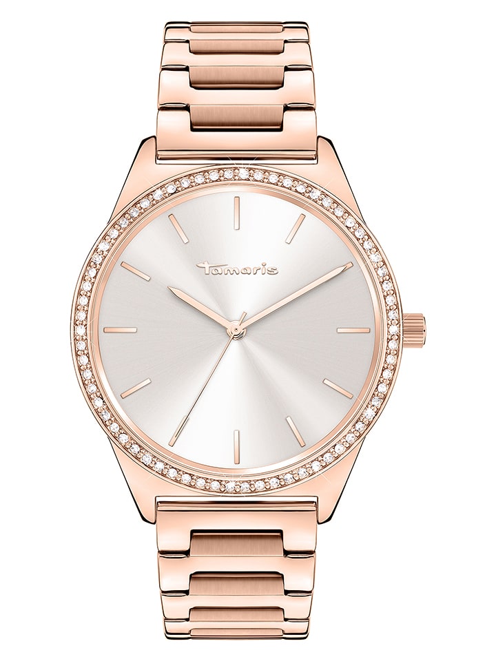 Tamaris Zegarek kwarcowy w kolorze srebrno-różowozłotym rozmiar: onesize