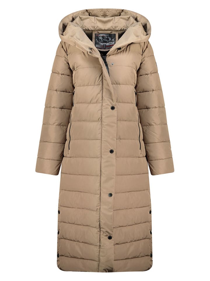 Geographical Norway Płaszcz pikowany "Constance" w kolorze beżowym rozmiar: XL