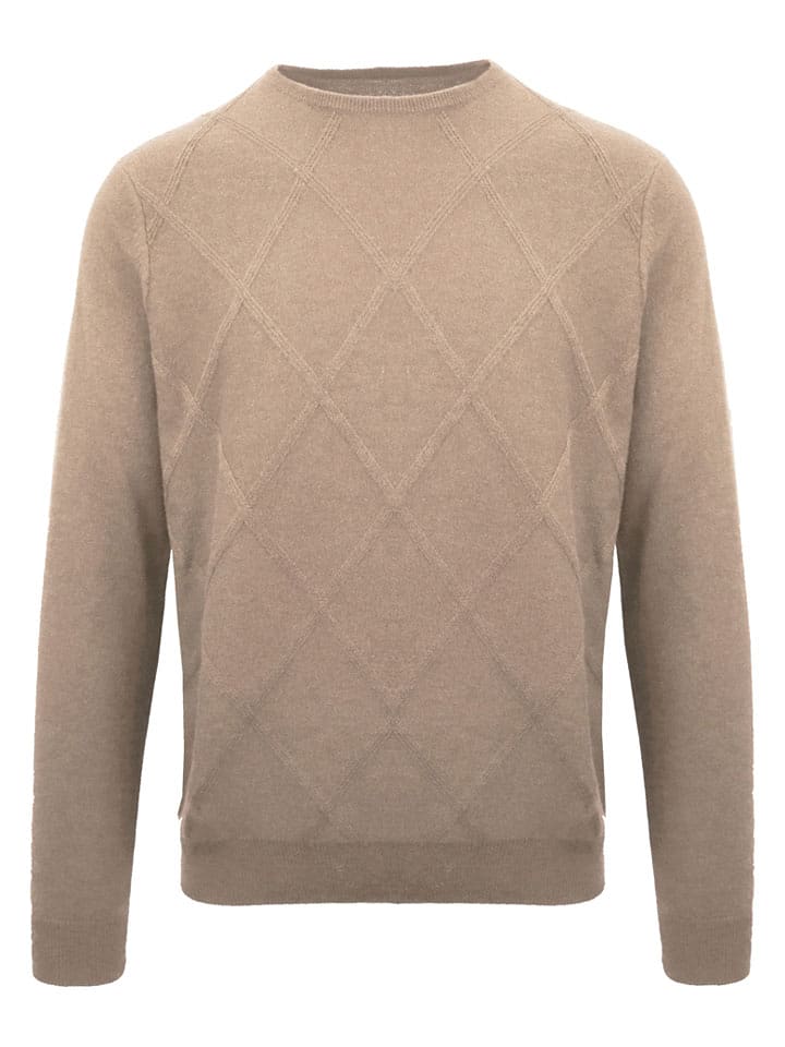 Malo Optimum Kaszmirowy sweter w kolorze beżowym rozmiar: XXL