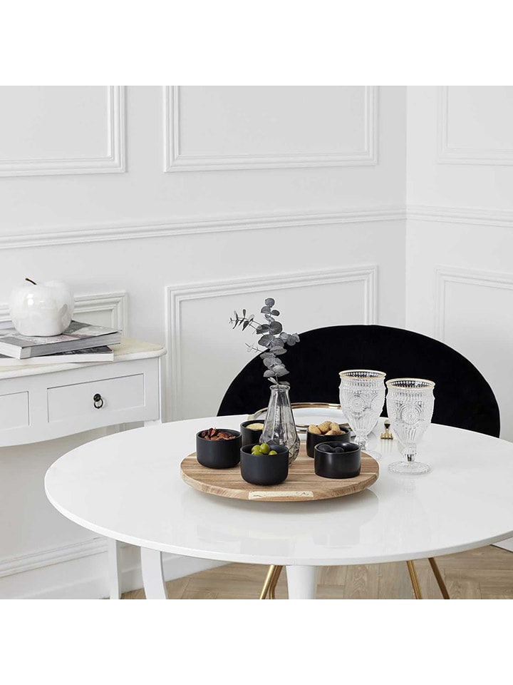 Ethnical Life Drewniana płyta w kolorze brązowym - Ø 35 cm rozmiar: onesize