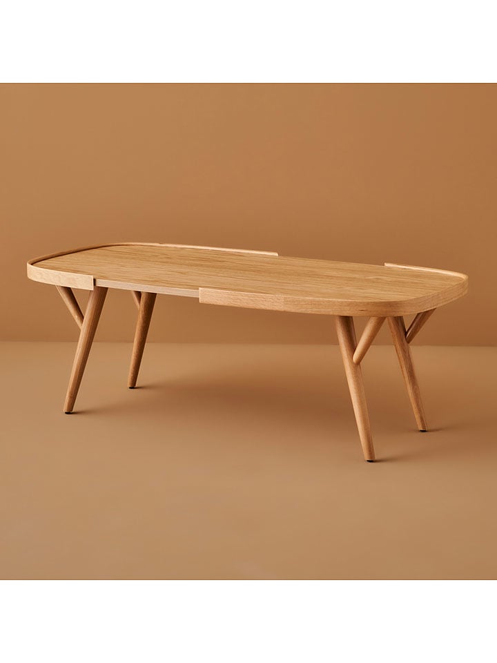 BELLA MAISON Ława "Mabel" w kolorze jasnobrązowym - 121 x 61 x 43 cm rozmiar: onesize