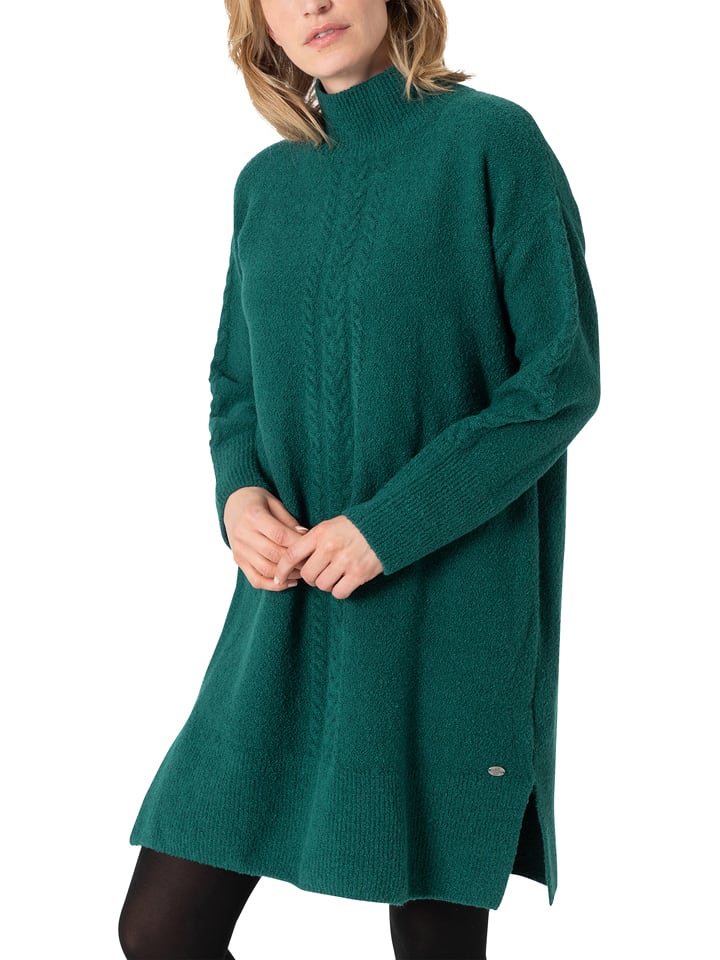 Timezone Sukienka dzianinowa w kolorze zielonym rozmiar: M
