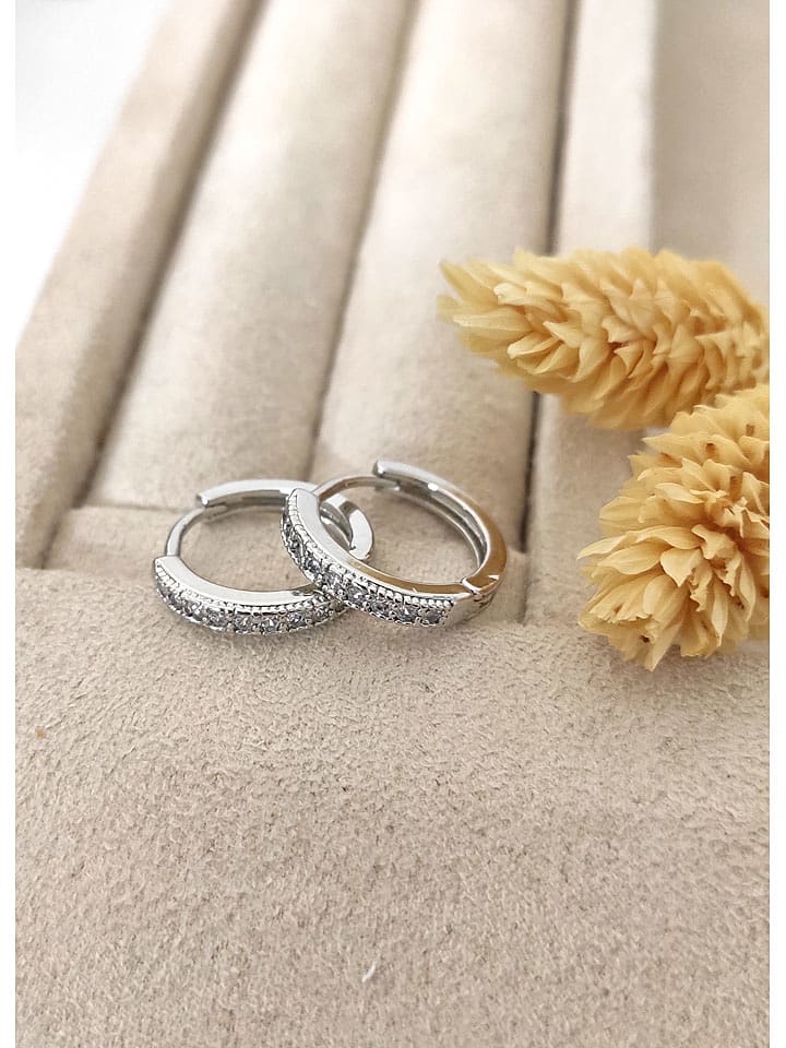 Nakkash Kolczyki-kreole z cyrkoniami rozmiar: onesize