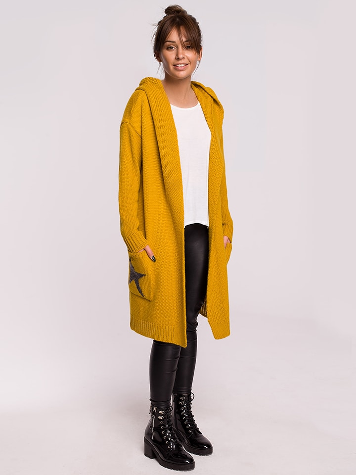 Be Wear Kardigan w kolorze musztardowym rozmiar: L/XL