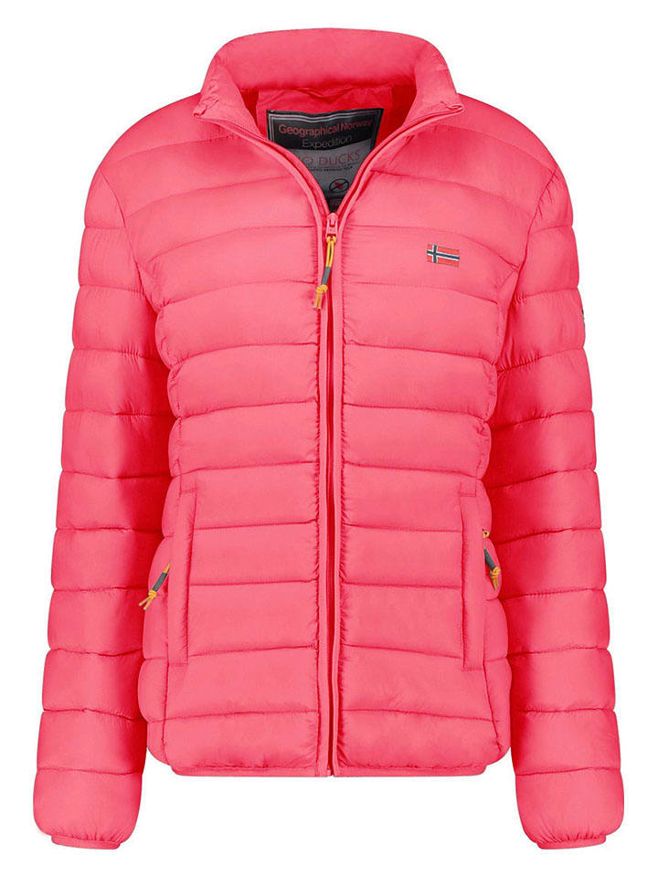 Geographical Norway Kurtka pikowana "Atikolor" w kolorze różowym rozmiar: L