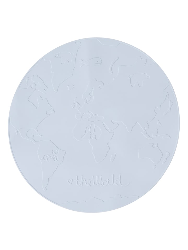 OYOY mini Podkładka stołowa "The World" w kolorze błękitnym - Ø 39 cm rozmiar: onesize