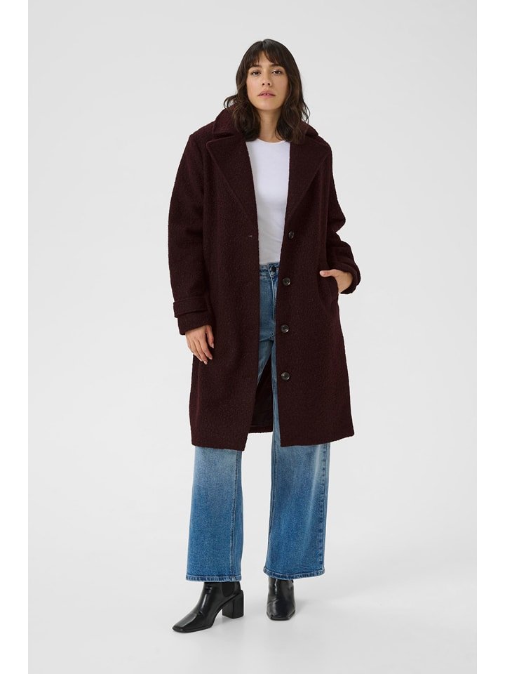 Kaffe Płaszcz zimowy w kolorze brązowym rozmiar: 42