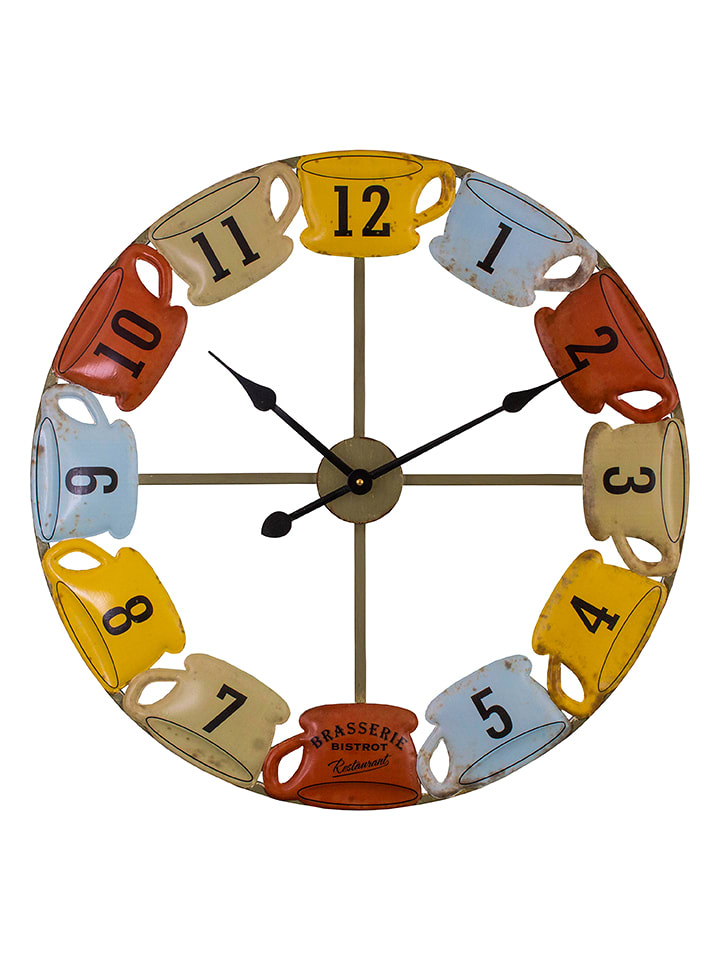 Anticline Zegar ścienny ze wzorem - Ø 60 cm rozmiar: onesize